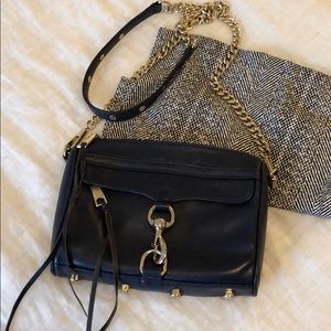 Navy mini Mac rebecca minkoff bag